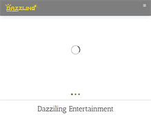 Tablet Screenshot of dazzlingentertainment.com